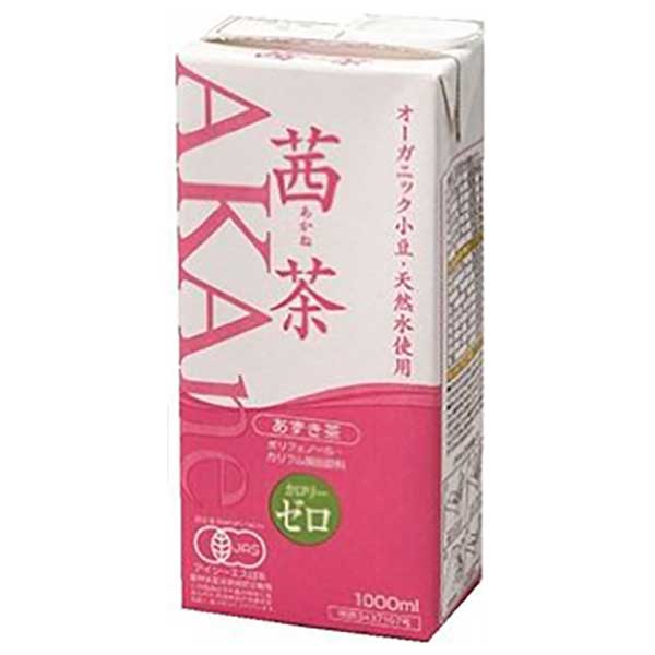 オーガニック茜茶 あずき茶 1L 1000ml × 6本 ケース販売 あす楽対応 遠藤製餡