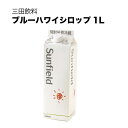 三田飲料 ブルーハワイシロップ パック1L 1000ml 送料無料(沖縄対象外) 三田飲料