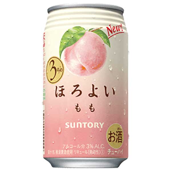 サントリー ほろよい 桃 もも 缶 350ml × 24本 送料無料(沖縄対象外) [ケース販売] [3ケースまで同梱可能][サントリー]