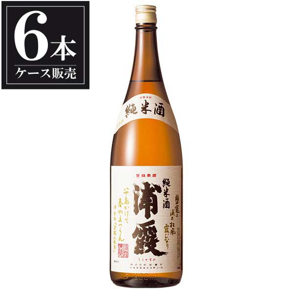 浦霞 純米酒 1.8L 1800ml × 6本 [ケース販売] [浦霞醸造 宮城県 ]