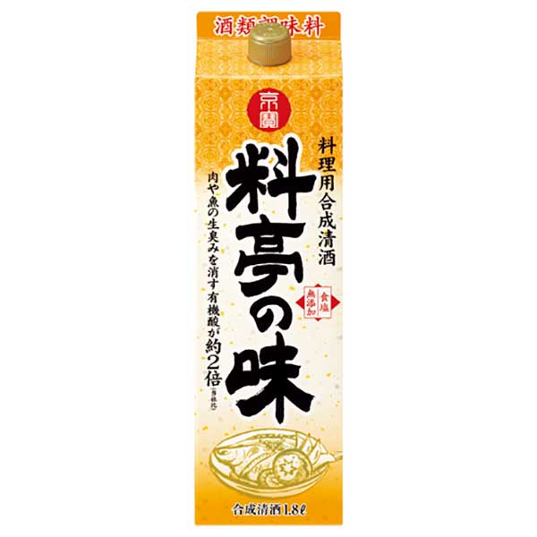 京寶 料亭の味 12度 [紙パック] 1.8L 1800ml × 6本 [ケース販売]送料無料(沖縄対象外)[宝酒造 日本]