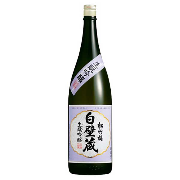 松竹梅 白壁蔵 生もと吟醸 15度 [瓶] 1.8L 1800ml × 6本 [ケース販売]送料無料(沖縄対象外)[宝酒造 日本 兵庫県]【ギフト不可】