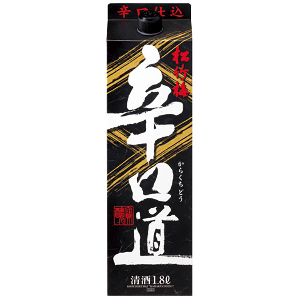 松竹梅 辛口道 13度 [紙パック] 1.8L 1800ml × 6本 [ケース販売][宝酒造 日本 京都府]