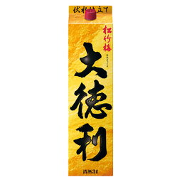 松竹梅 大徳利 13度 [紙パック] 3L 3000ml × 4本 [ケース販売]送料無料(沖縄対象外)[宝酒造 日本 京都府]