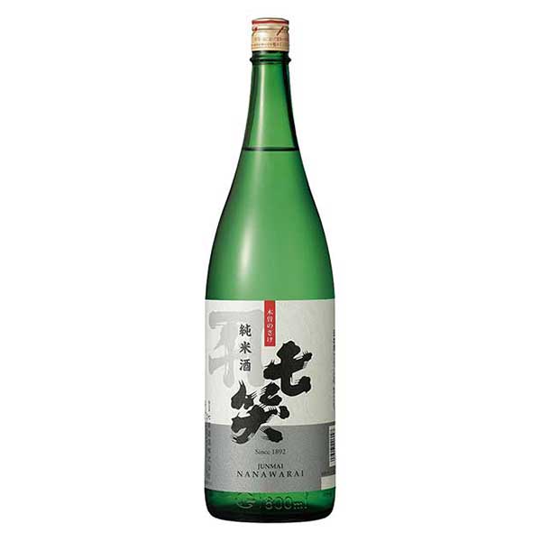 七笑 純米酒 1.8L 1800ml 送料無料(沖縄対象外) [OKN 七笑酒造 長野県]