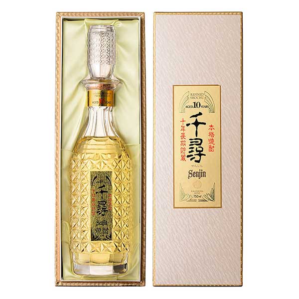 千尋 透明ボトル(米製) 米 37度 [瓶] 750ml × 6本 [ケース販売] 送料無料(沖縄対象外) [薩摩酒造 米焼酎 鹿児島県]【ギフト不可】