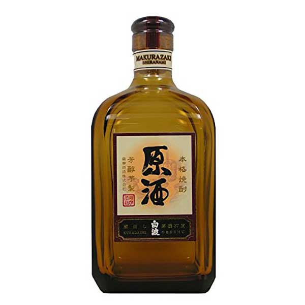 さつま白波 原酒 芋 37度 [瓶] 720ml × 6本 [ケース販売] 送料無料(沖縄対象外) [薩摩酒造 芋焼酎 鹿児島県]【ギフト不可】