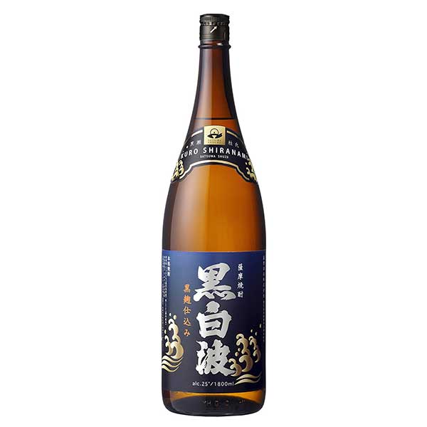 黒白波 芋 20度 [瓶] 1.8L 1800ml × 6本 [ケース販売] 送料無料(沖縄対象外) [薩摩酒造 芋焼酎 鹿児島県]【ギフト不可】