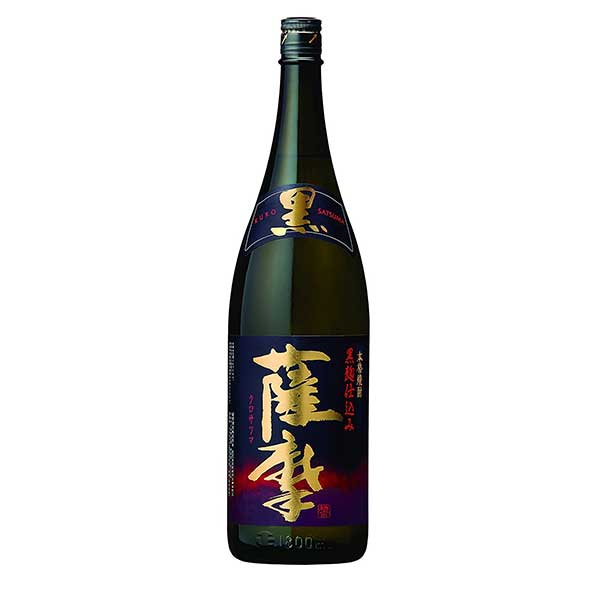 【ポイント3倍 マラソン期間中】黒薩摩 芋 25度 [瓶] 1.8L 1800ml × 6本 [ケース販売] [薩摩酒造 芋焼酎 いも焼酎 乙類 日本 鹿児島県] ギフト プレゼント 母の日 父の日 お中元 御中元