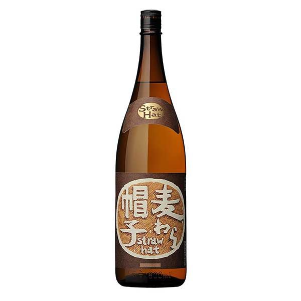 麦わら帽子 麦 25度 [瓶] 1.8L 1800ml × 6本 [ケース販売] 送料無料(沖縄対象外) [薩摩酒造 麦焼酎 鹿児島県]【ギフト不可】