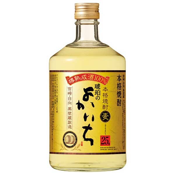 本格焼酎 琥珀のよかいち 麦 25度 [瓶] 720ml × 6本 [ケース販売][宝酒造 日本 宮崎県]【ギフト不可】