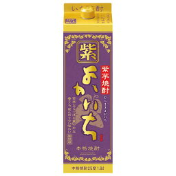 本格焼酎 紫よかいち 芋 25度 [紙パック] 1.8L 1800ml × 6本 [ケース販売][宝酒造 日本 宮崎県]