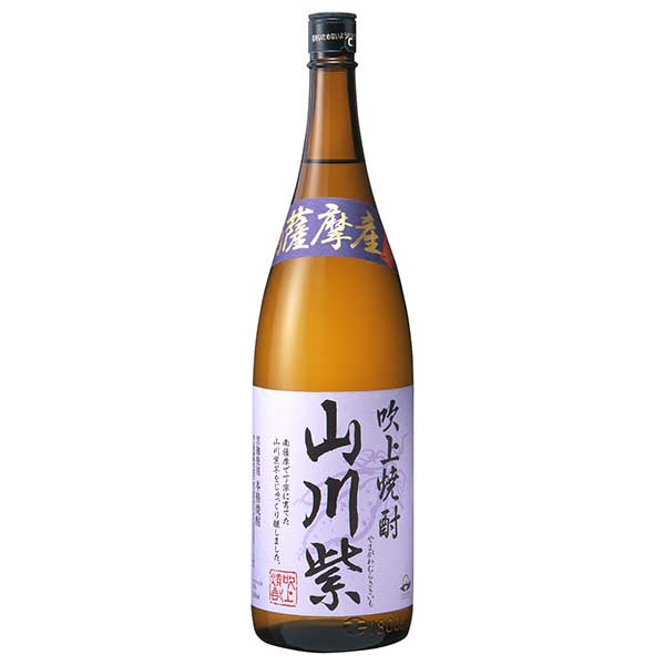 吹上 山川紫 芋 25度 [瓶] 1.8L 1800ml × 6本 [ケース販売] 送料無料(沖縄対象外) [吹上焼酎 0035008]【ギフト不可】