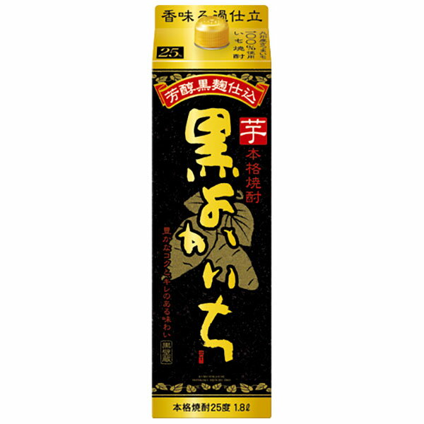 本格焼酎 黒よかいち 芋 25度 [紙パック] 1.8L 1800ml 6本 [ケース販売][宝酒造 日本 宮崎県]