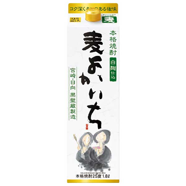 本格焼酎 よかいち 麦 25度 [紙パック] 1.8L 1800ml × 6本 [ケース販売]送料無料(沖縄対象外)[宝酒造 日本 宮崎県]