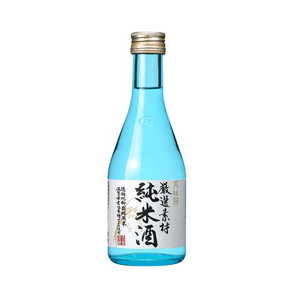 月桂冠 厳選素材 純米 [瓶] 300ml x 24本[2ケース販売] 送料無料(沖縄対象外)[月桂冠 日本 清酒 日本酒 14度 やや辛口 やや濃醇]【ギフト不可】