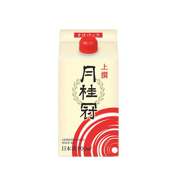 月桂冠 上撰さけ [パック] 900ml x 12本[2ケース販売] 送料無料(沖縄対象外)[月桂冠 日本 清酒 日本酒 15度 中口 普通]