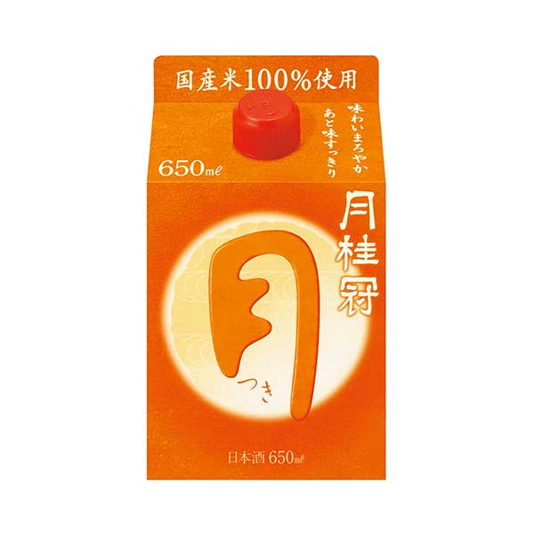 月桂冠 つき [パック] 650ml x 6本[ケース販売] 送料無料(沖縄対象外) [月桂冠 日本 清酒 日本酒 13度 中口 やや淡麗]