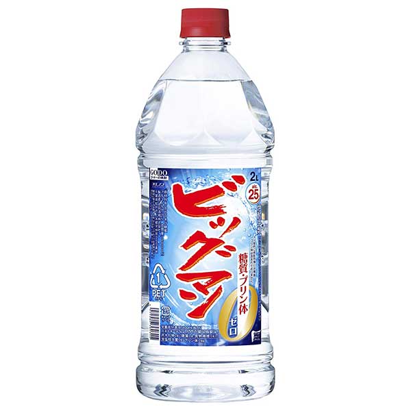 合同 ビッグマン 25度 [PET] 2L 2000ml x 6本[ケース販売]送料無料(沖縄対象外)[合同酒精 オノエン 焼酎甲類 日本 136031]