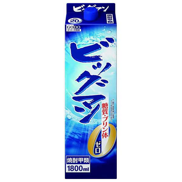 合同 ビッグマン 20度 [パック] 1.8L 1800ml x 6本[ケース販売]送料無料(沖縄対象外)[合同酒精 オノエ..