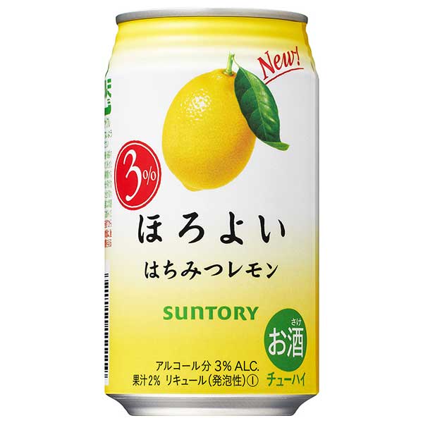 【ポイント2倍 お買い物マラソン限定】サントリー ほろよい はちみつレモン [缶] 350ml × 48本[2ケース販売] 送料無料(本州のみ) [サントリー チューハイ リキュール ALC3% RH8LH 日本] ギフト プレゼント 敬老の日 お歳暮 御歳暮