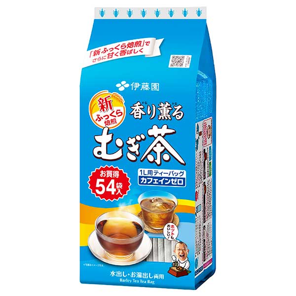 伊藤園 香り薫るむぎ ティーバッグ (7.5g × 54袋) × 10パック[ケース販売] 送料無料(本州のみ) [伊藤園 日本 飲料 麦茶 60718] ギフト プレゼント 敬老の日 お歳暮 御歳暮