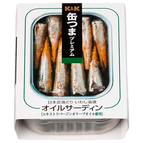 K&K 缶つま 日本近海獲り オイルサーディン [缶] 105g × 24個[ケース販売] [K&K国分 食品 缶詰 日本 0317812] ギフト プレゼント 母の日 父の日 お中元