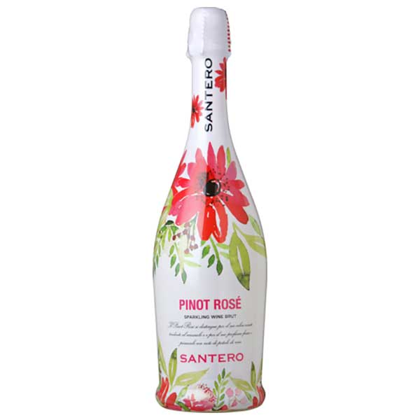 サンテロ ピノ ロゼ フラワーボトル 750ml[MT イタリア スパークリングワイン ピエモンテ 辛口 611670] ギフト プレゼント 敬老の日 お歳暮 御歳暮