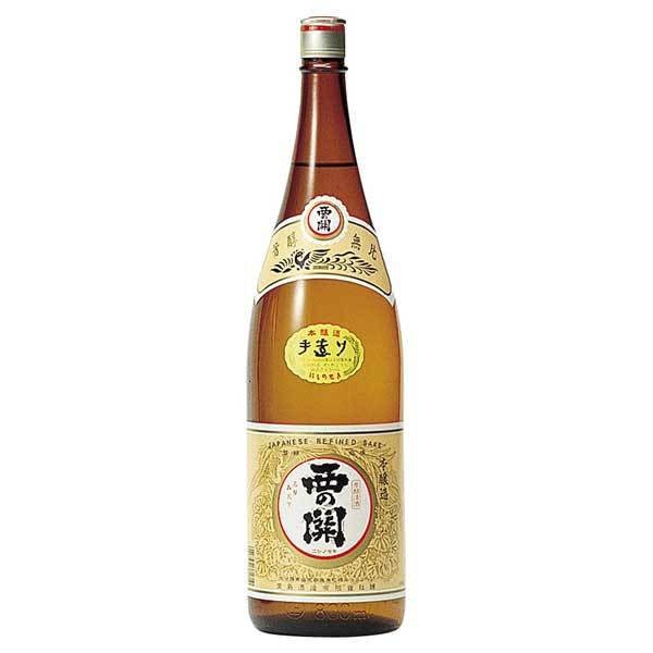 西の関 上撰手造り本醸造 1.8L 1800ml x 6本 [ケース販売] 送料無料(沖縄対象外) [萱島酒造 大分県 OKN]【ギフト不可】