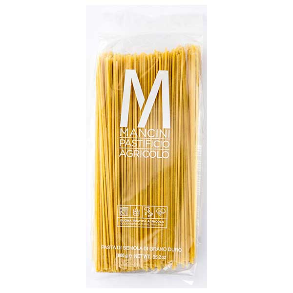 マンチーニ スパゲッティ 2.2mm [袋] 1kg 1000g x 6袋[ケース販売] 送料無料 沖縄対象外 [モンテ イタリア パスタ 036012]