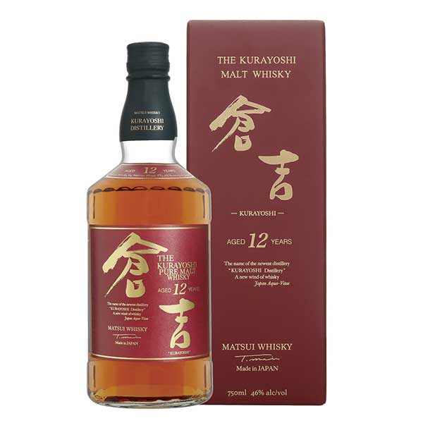 マツイ ピュアモルトウイスキー 倉吉 12年 43度 [箱付] 700ml 送料無料(本州のみ) [松井酒造 日本 鳥取県 国産ウイスキー ] ギフト プレゼント 敬老の日 お歳暮 御歳暮