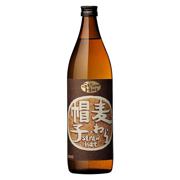麦わら帽子 麦 25度 [瓶] 900ml × 6本 [ケース販売] [薩摩酒造 日本 麦焼酎 むぎ焼酎 乙類 鹿児島県] ..