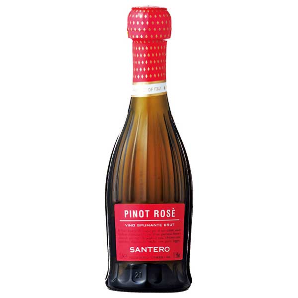 サンテロ ピノ ロゼ 200ml × 24本[ケース販売][MT イタリア スパークリングワイン ピエモンテ 辛口 640745]ギフト プレゼント 贈り物 お祝い 内祝い お返し 誕生日プレゼント 父の日 敬老の日