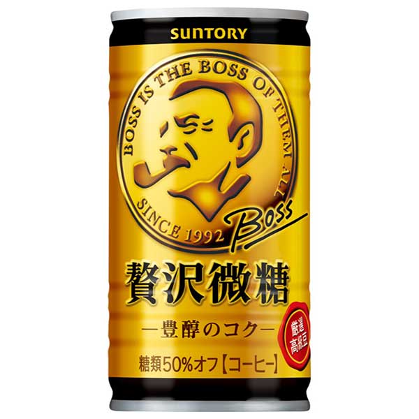 Coffee - サントリー ボス 贅沢微糖 [缶] 185ml x 30本[ケース販売][サントリー SUNTORY 飲料 日本 コーヒー FBZNF]ギフト プレゼント 贈り物 お祝い 内祝い お返し 誕生日プレゼント 父の日 敬老の日