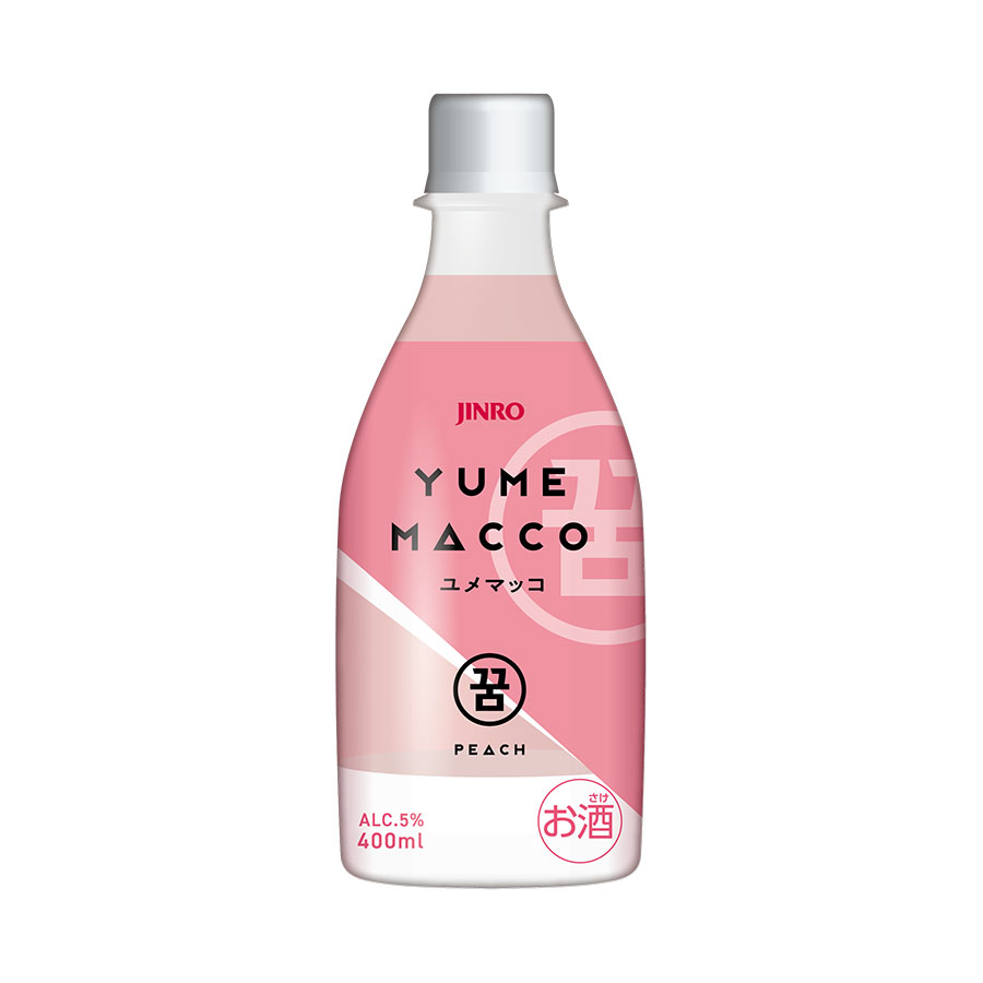 眞露 JINRO ジンロ ユメマッコ ピーチ 5度 [ペット] 400ml × 20本[ケース販売] 送料無料(本州のみ)[眞露 JINRO ジンロ 韓国 リキュール] ギフト プレゼント 敬老の日 お歳暮 御歳暮