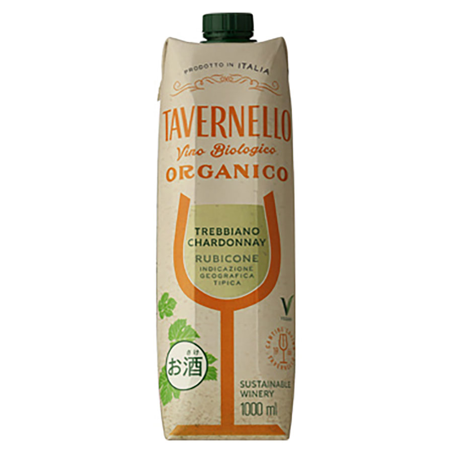 楽天ハードリカー2号店　楽天市場店【ポイント2倍11/14〜11/16】 タヴェルネッロ オルガニコ トレッビアーノ シャルドネ [パック] 1L 1000ml × 10本[ケース販売] 送料無料（本州のみ） [サントリー 白ワイン イタリア 果実酒 TVDT1S] ギフト プレゼント 敬老の日 お歳暮 御歳暮