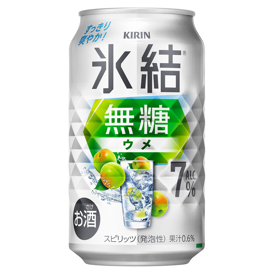キリン 氷結無糖 ウメ 7度 [缶] 350ml x 48本[2ケース販売] 送料無料(本州のみ) [キリンビール チューハイ カクテル スピリッツ 21878]