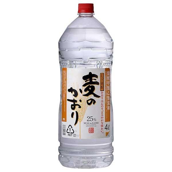 合同 麦のかおり 25度 PET 4L 4000ml x 4本 ケース販売 送料無料 本州のみ 合同酒精 焼酎甲類乙類混和 136424