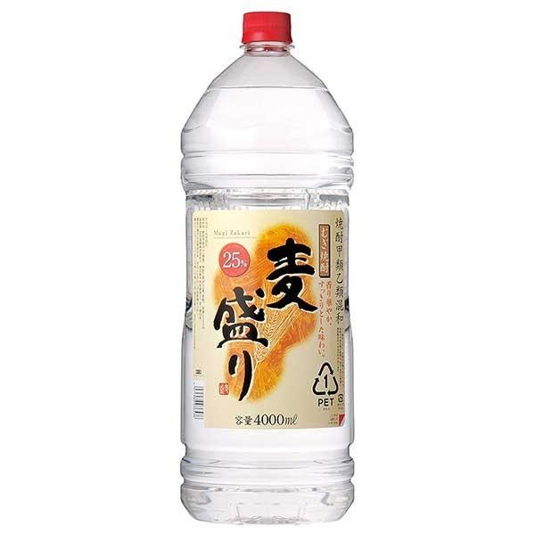 合同 麦盛り 25度 PET 4L 4000ml x 4本 ケース販売 送料無料 本州のみ 合同酒精 焼酎甲類乙類混和 103658