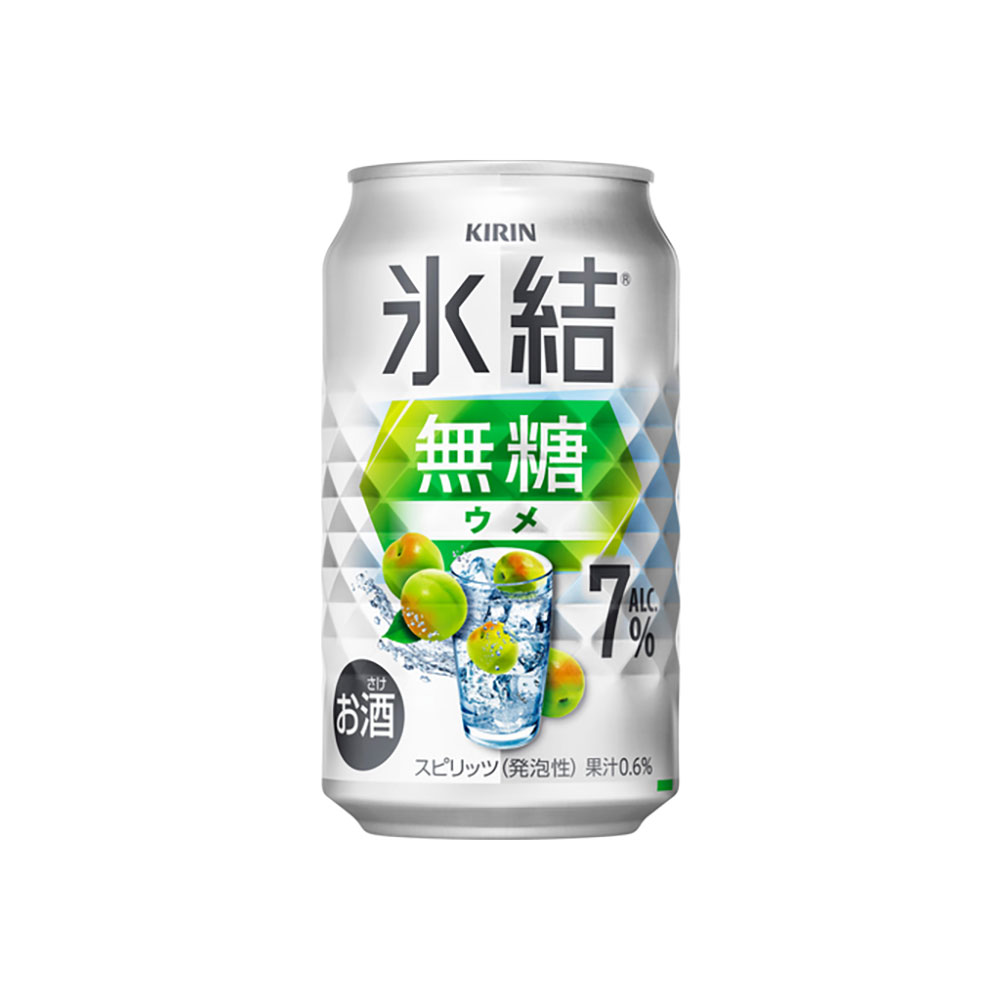 キリン 氷結無糖 ウメ 7度 [缶] 350ml x 72本[3ケース販売] 送料無料(本州のみ) [キリンビール チューハイ カクテル スピリッツ 21878]