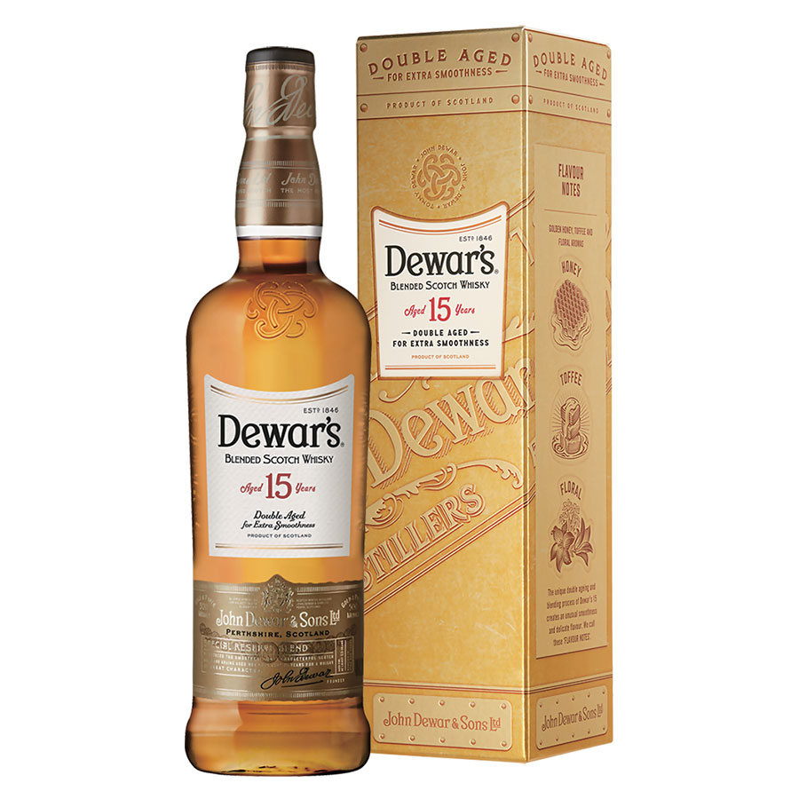デュワーズ 15年 40度 750ml [バカルディ スコットランド スコッチ LE67]ギフト プレゼント 贈り物 お祝い 内祝い お返し 誕生日プレゼント 父の日 敬老の日