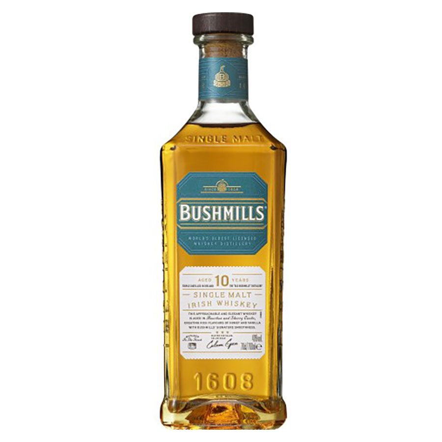 ブッシュミルズ シングルモルト 10年 40度 700ml 送料無料(本州のみ)[アサヒビール アイリッシュウイスキー イギリス 47805]ギフト プレゼント 贈り物 お祝い 内祝い お返し 誕生日プレゼント 父の日 敬老の日