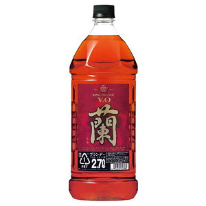 キングブランデーV.O 蘭 37度 [ペット] 2.7L 2700ml x 6本 [ケース販売]送料無料(沖縄対象外)[宝酒造 日本][3ケースまで同梱可能]