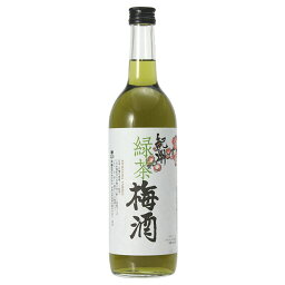 緑茶梅酒 720ml [中野BC 和歌山県] 送料無料(本州のみ)