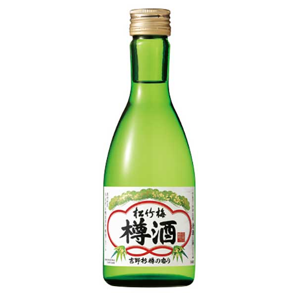 上撰 松竹梅 樽酒 吉野杉樽の香り 15度 [瓶] 300ml x 12本 [ケース販売]送料無料(沖縄対象外)[宝酒造 日本 京都府]【ギフト不可】