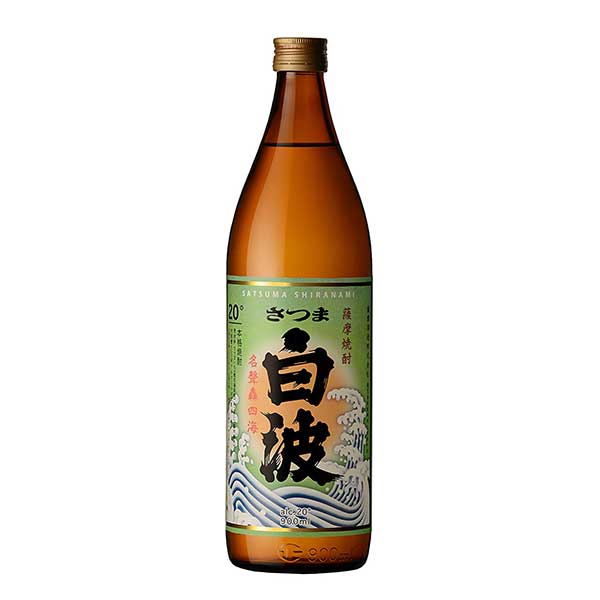 さつま白波 芋 20度 [瓶] 900ml x 6本 [ケース販売] 送料無料(沖縄対象外) [薩摩酒造 芋焼酎 鹿児島県]【ギフト不可】