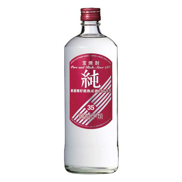 宝焼酎 純 35度 [瓶] 720ml x 12本 [ケース販売]送料無料(沖縄対象外)[宝酒造 日本 千葉県]【ギフト不可】