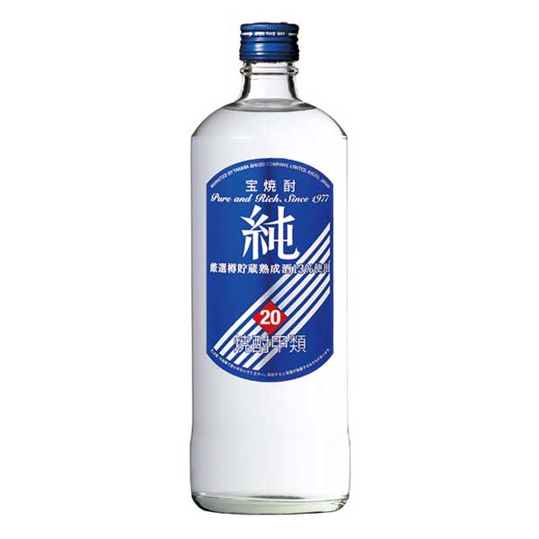 楽天ハードリカー2号店　楽天市場店宝焼酎 純 20度 [瓶] 720ml x 12本 [ケース販売]送料無料（沖縄対象外）[宝酒造 日本 千葉県]【ギフト不可】