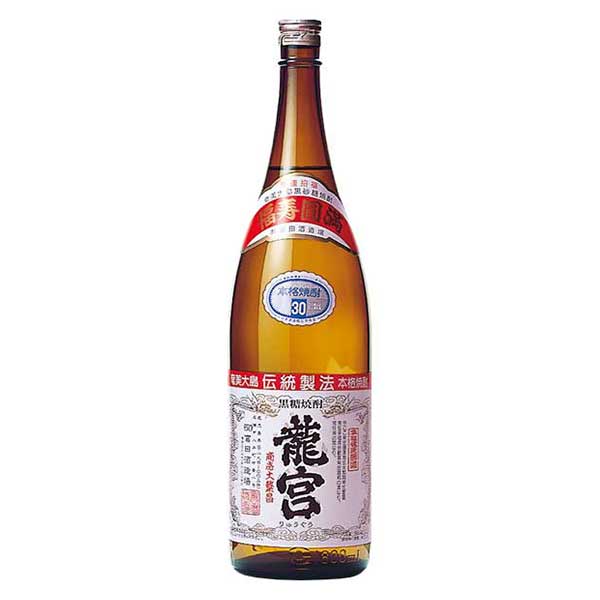 龍宮 かめ仕込 30度 黒糖 1.8L 1800ml x 2本 送料無料(本州のみ) [OKN 富田酒造 鹿児島県] ギフト プレゼント 敬老の日 お歳暮 御歳暮