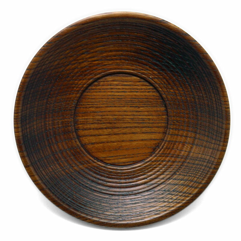 Rakuten - 漆器：欅四寸四分筋目茶托・拭漆・守田漆器《茶托》